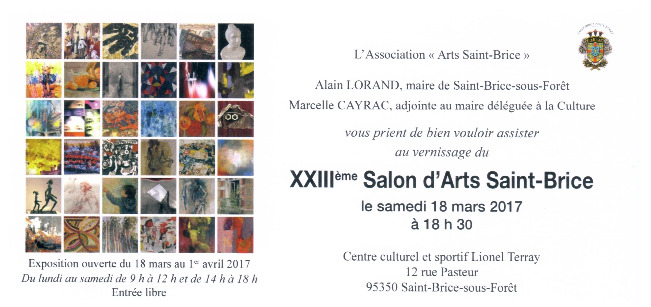 Affiche XXIIIème Salon d’Arts Saint-Brice (95)